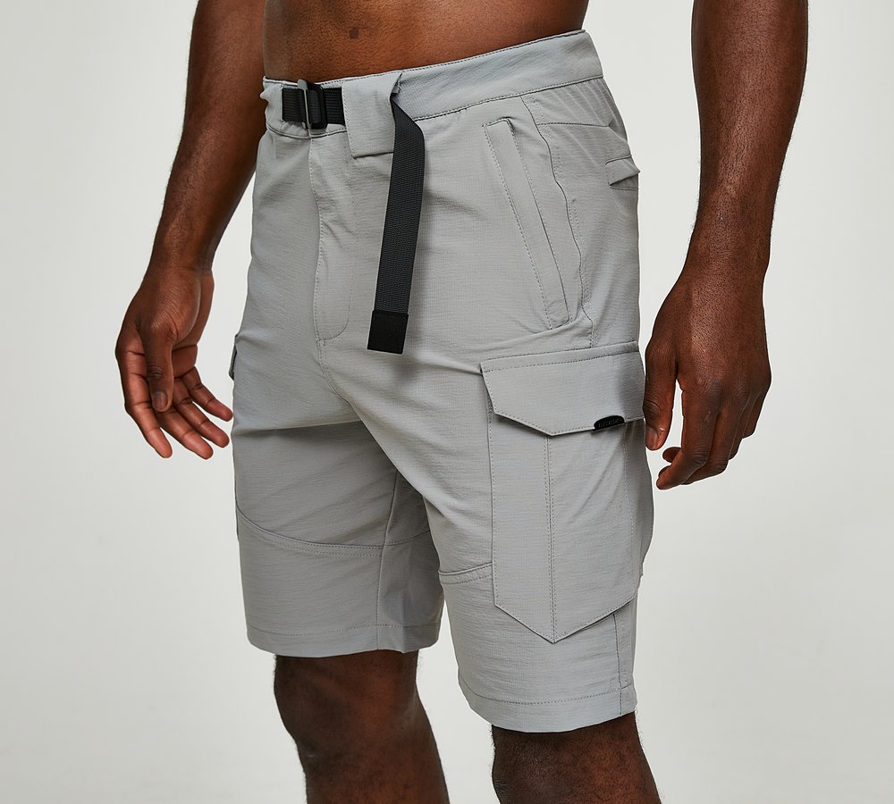 Alessandro Zavetti Nardo Woven Cargo Short | Light Grey
