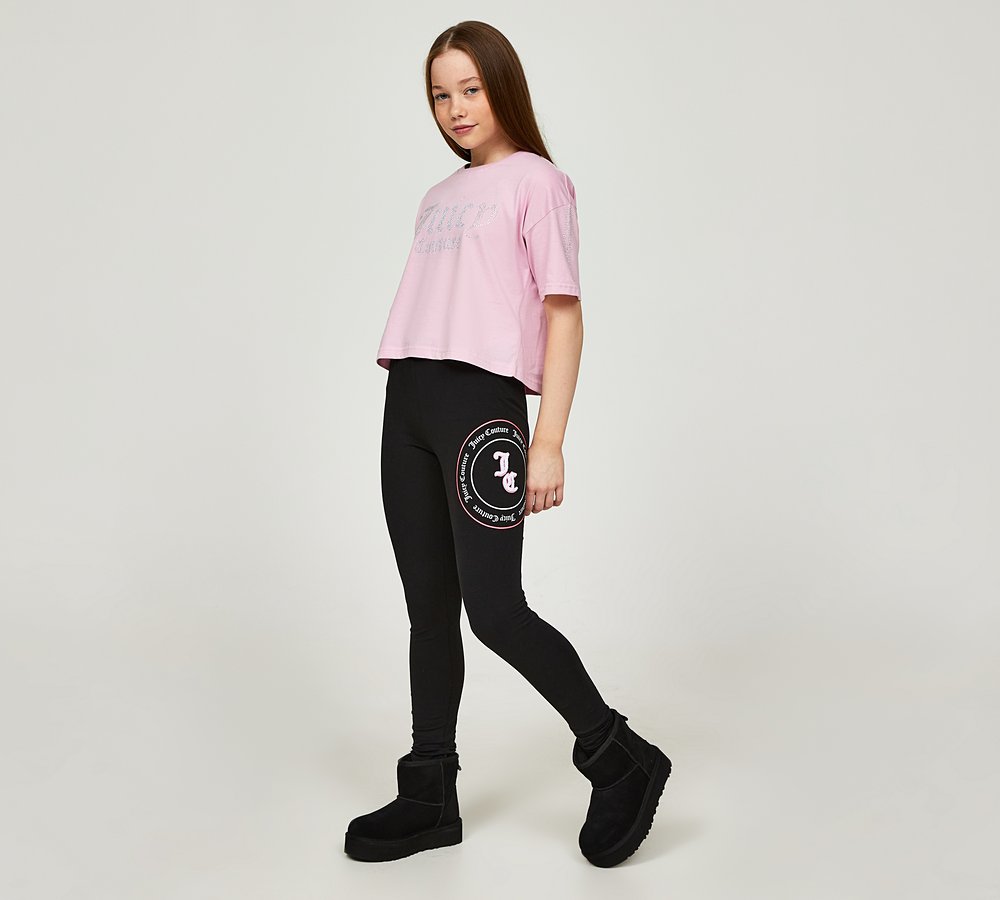 Juicy Couture Girls JC Legging, Black