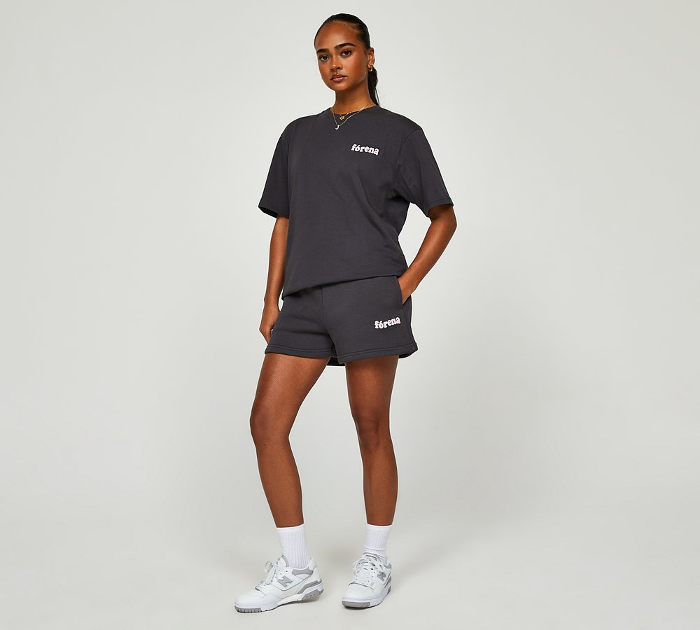 Forena Womens Good Energy Fleece Short Asphalt Rose Shadow