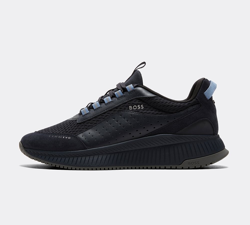 BOSS Titanium EVO Trainer Dark Blue Footasylum