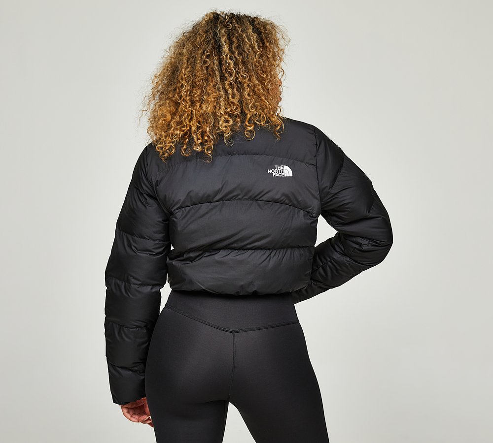 The North Face Womens Crop Saikuru Jacket Black Footasylum