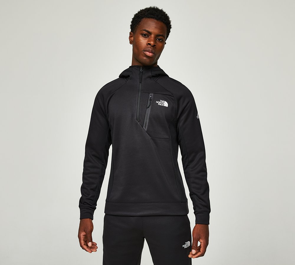 The North Face Mountain Athletics Half Zip Hoodie TNF Black Footasylum