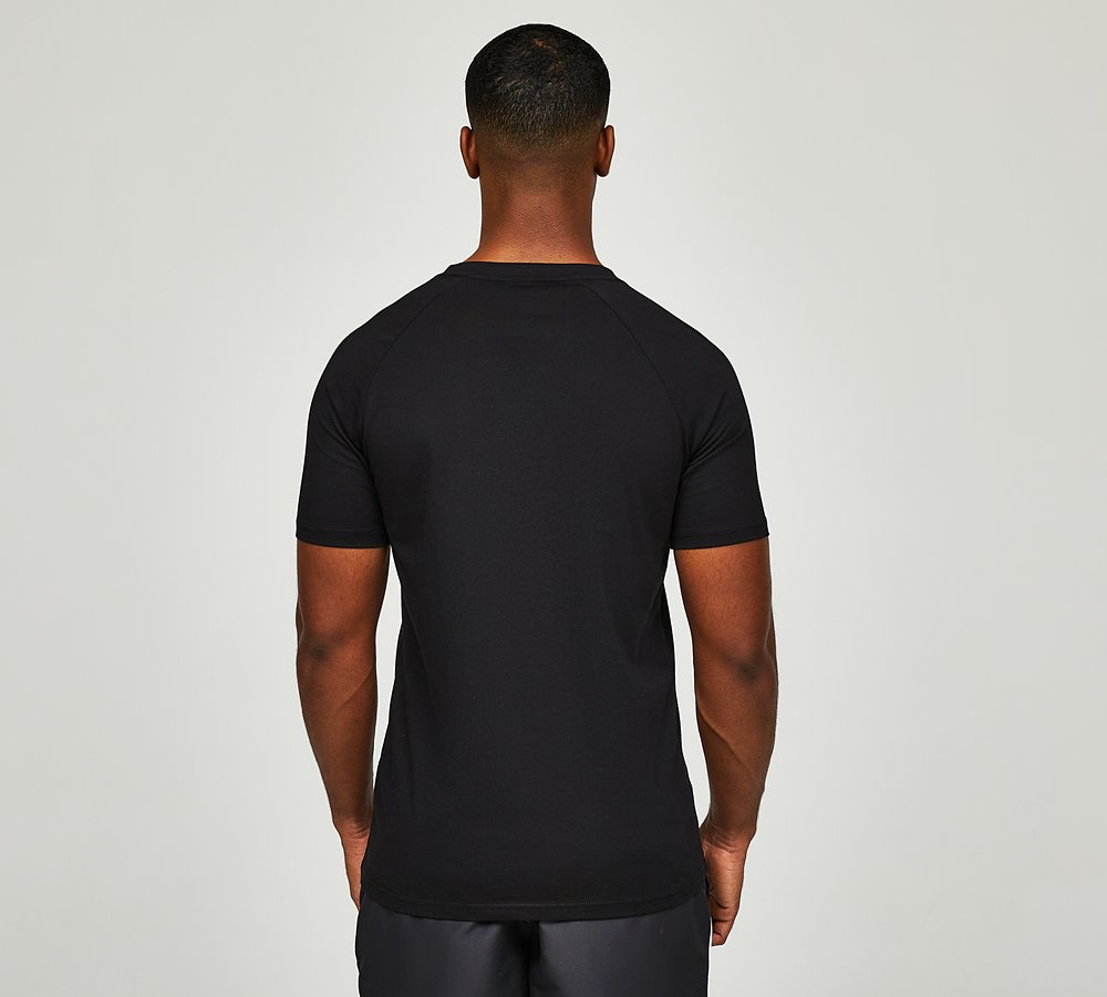 BOSS RN Slim Fit T Shirt Black Footasylum