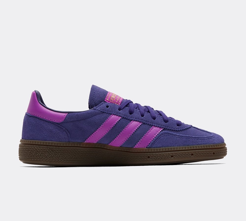 adidas Originals Junior Handball Spezial Trainer Collegiate Purple Purple Burst Gum 5 Footasylum