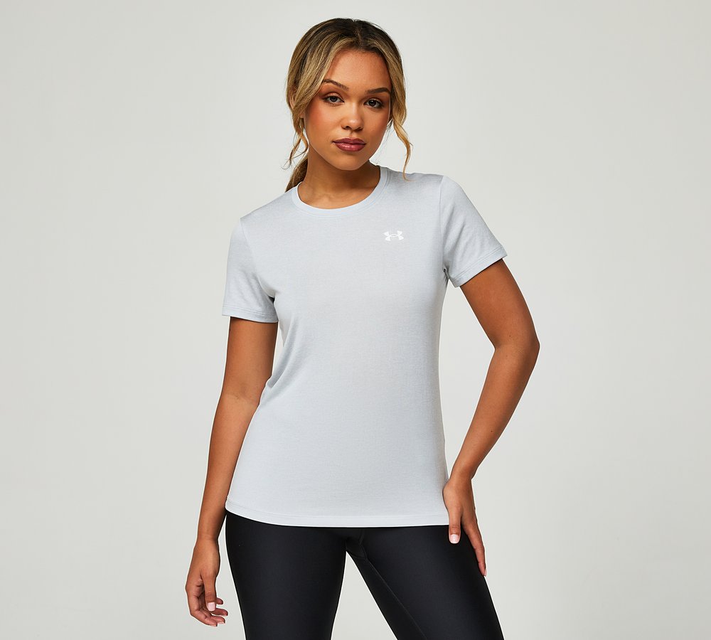 Under Armour Womens UA Tech Twist Short Sleeve T-Shirt Halo Grey