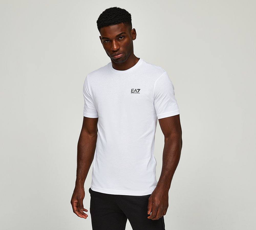 Ea7 Men's White Core Id T-Shirt - Extra Small