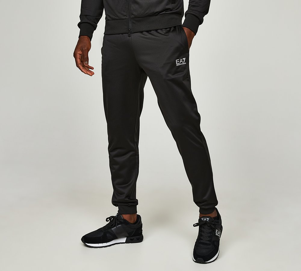 EA7 Core ID Poly Suit Black White Footasylum