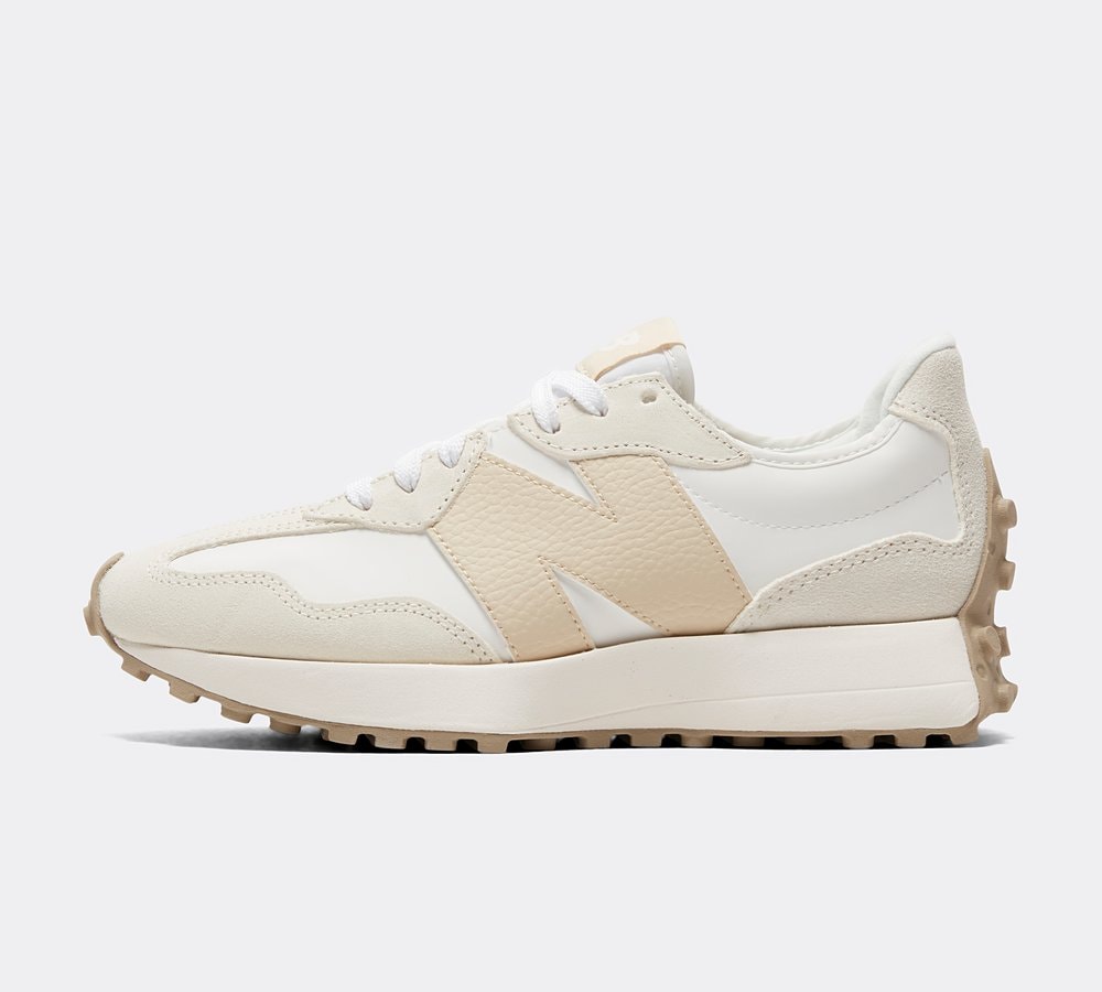 New Balance Women's Beige 327 Trainer - Size 4.5
