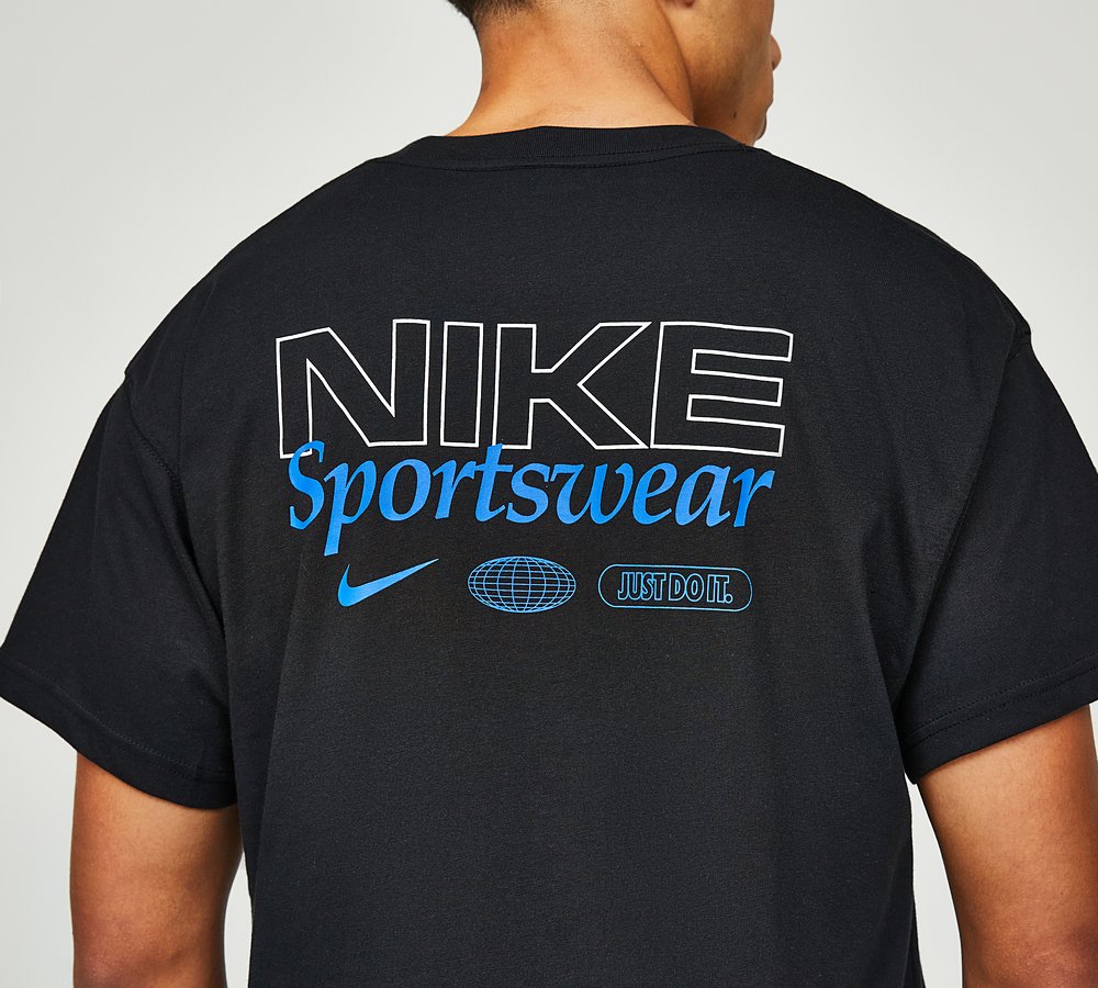 Nike Graphic T Shirt Black Footasylum