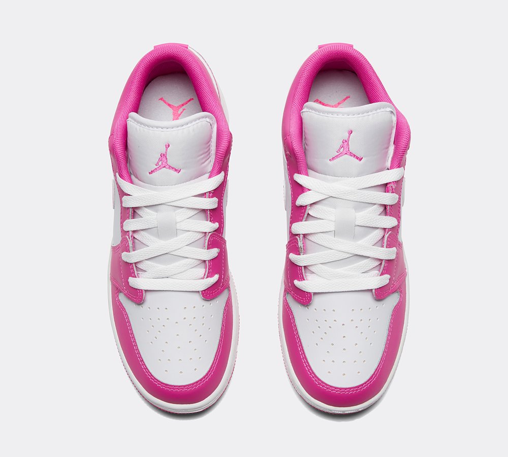 Jordan Junior Air Jordan Low Trainer Fire Pink Iris Whisper White Footasylum