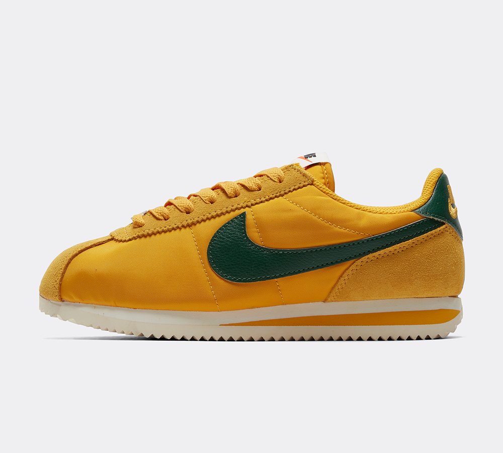 Nike Womens Cortez Trainer Yellow Ochre Green Orange Footasylum