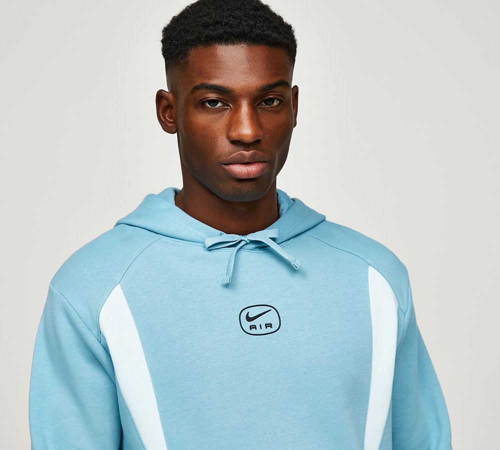 Streetwear Vintage Nike Sweatshirt Baby Blue Nike Swoosh Air