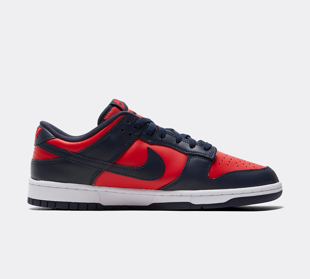 Nike Dunk Low Retro Trainer University Red Obsidian White Footasylum