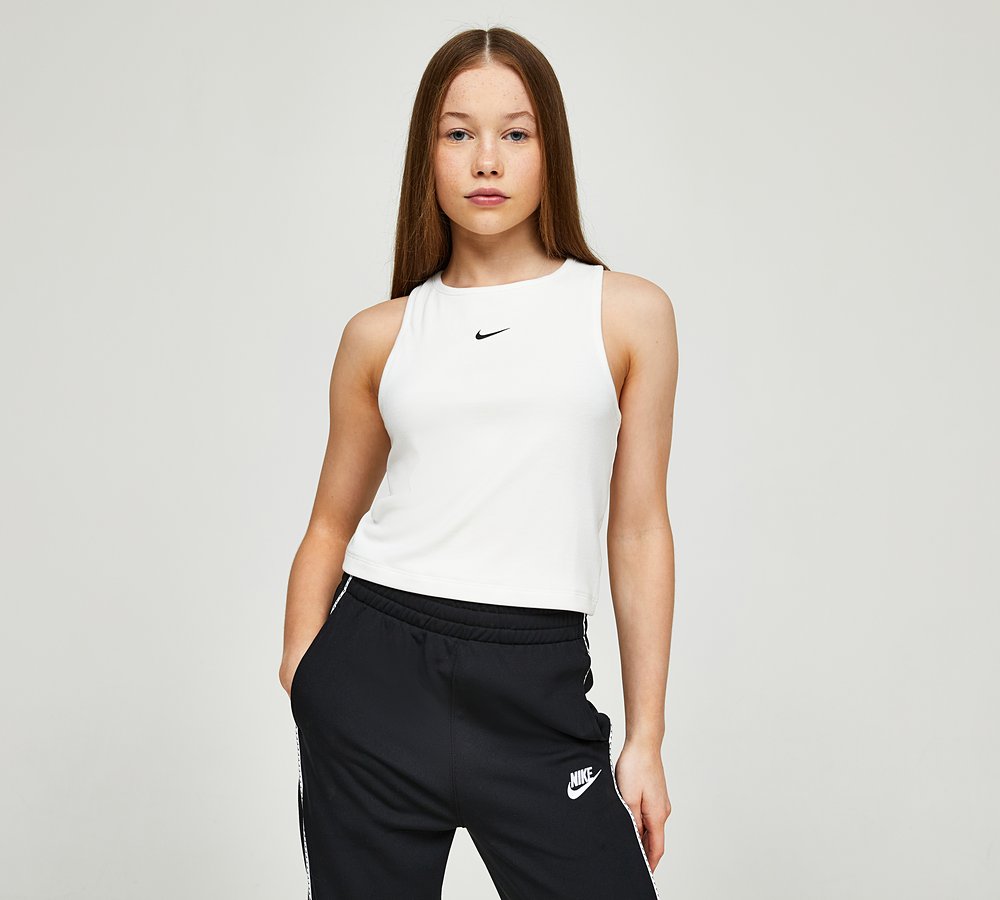 Nike Girls Dance Ribbed Tank Top Sail Footasylum