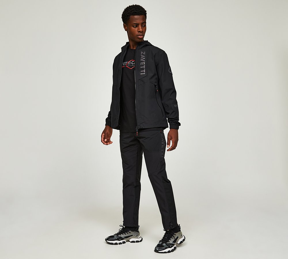 Zavetti Canada Bennaro Woven Cargo Pant Black Footasylum