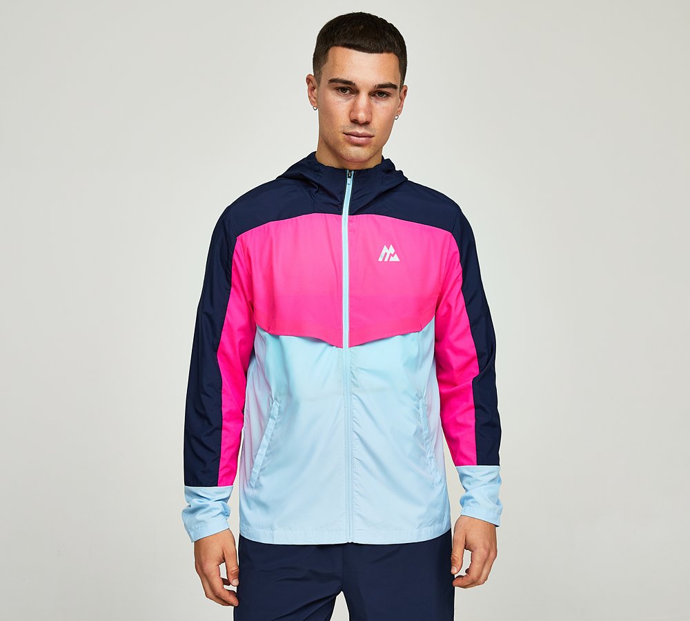 Montirex Breeze 2.0 Windbreaker Midnight Blue Magenta Baby Blue Footasylum