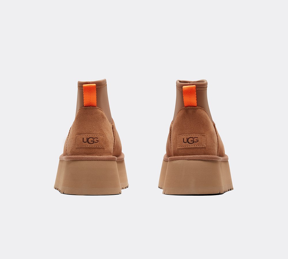 Ugg Womens Classic Mini Dipper Boot | Chestnut | Footasylum