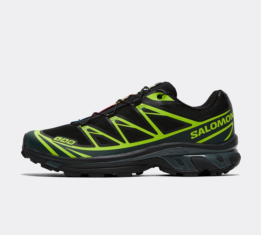 Salomon XT-6 Trainer | Black / Ponderosa Pine / Green Gecko 