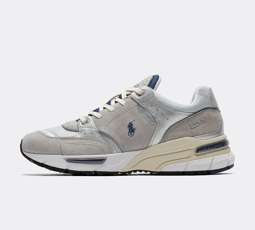 Polo Ralph Lauren Mens Silver/Light Trackstar 250 Trainer - Size 9 - Footasylum