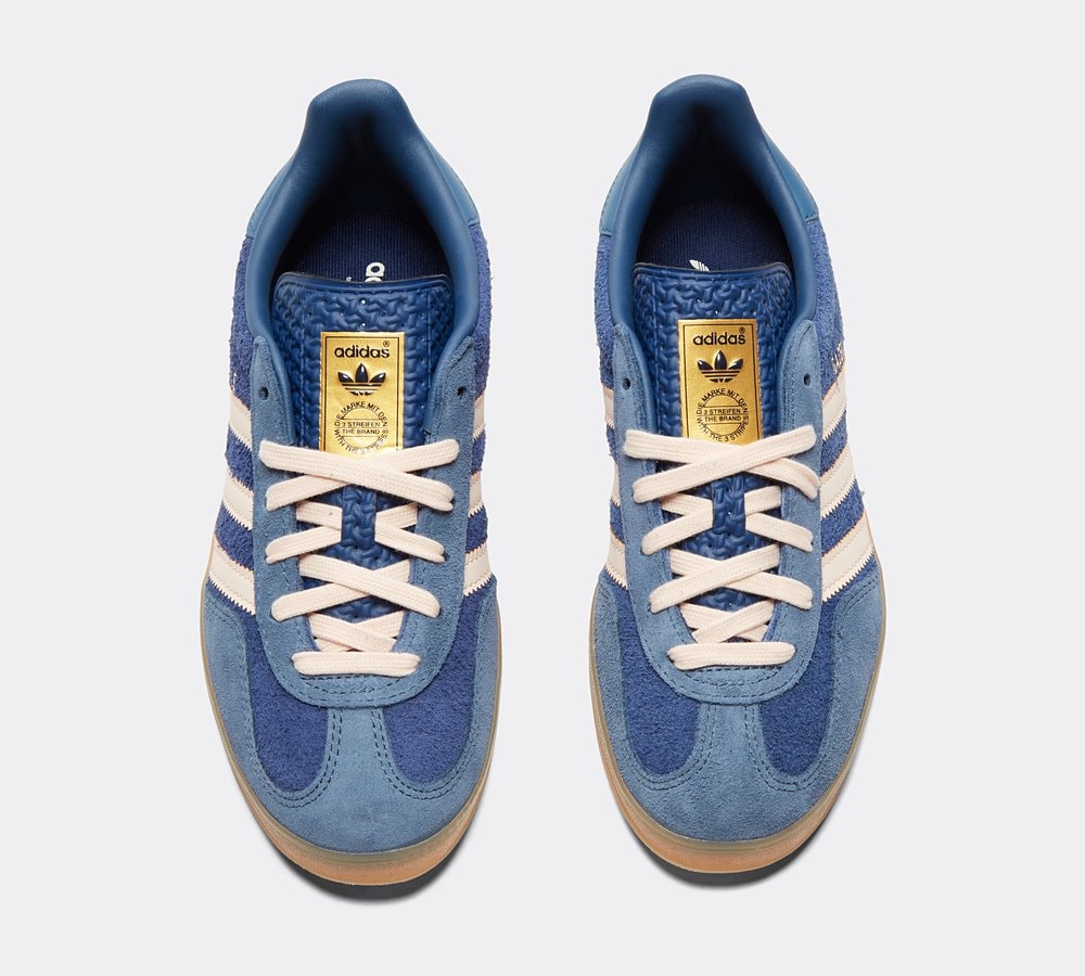 adidas Originals Womens Gazelle Indoor Trainer Dark Blue Bliss Orange Footasylum