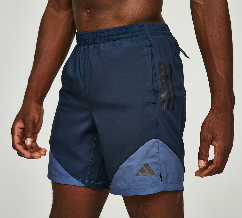 adidas Own The Run Colour Block Short Aurora Ink Preloved Ink