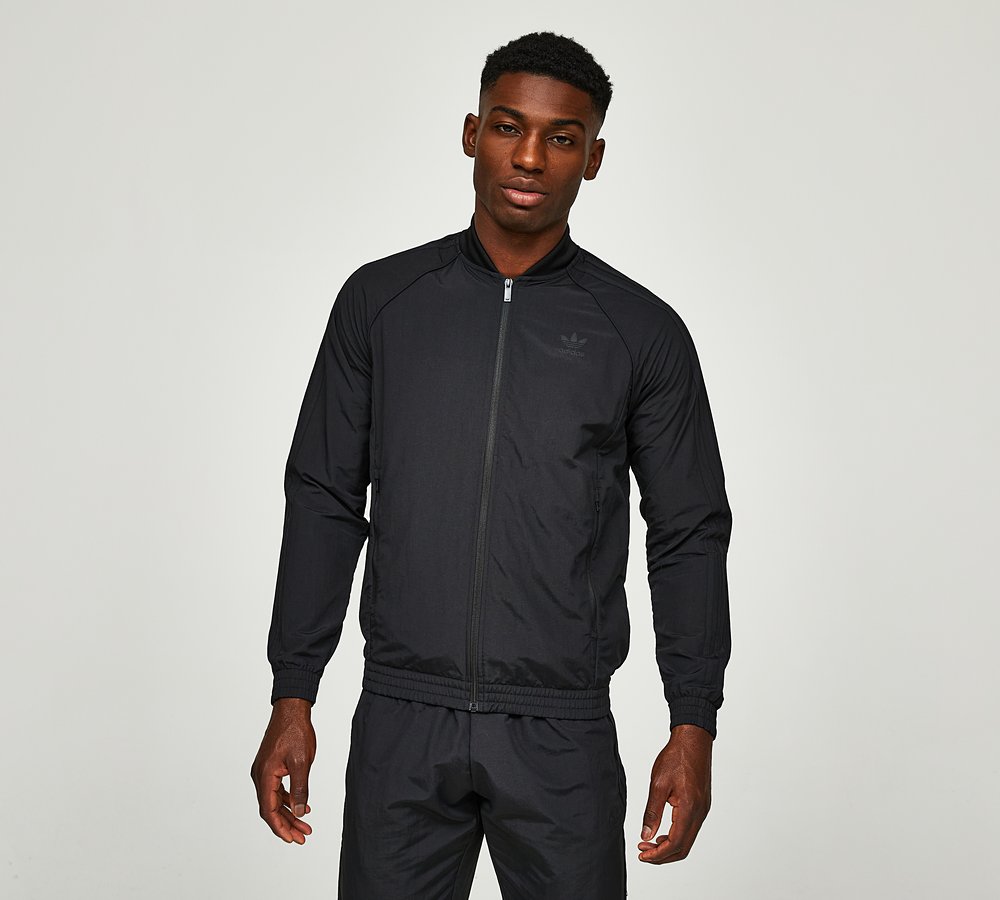 adidas Originals Woven Superstar Track Top Black Footasylum