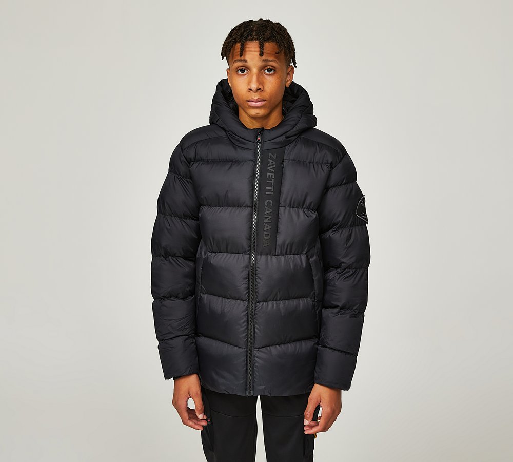 Zavetti Canada Junior Gattalini Puffer Jacket Jet Black Footasylum