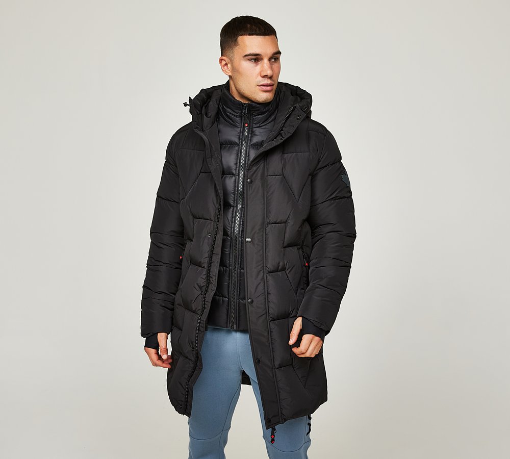 ジャケット・アウター Tech padded wool flight blouson Coat Fjällräven Men Övik Wool Padded Jacket M Dark Navy