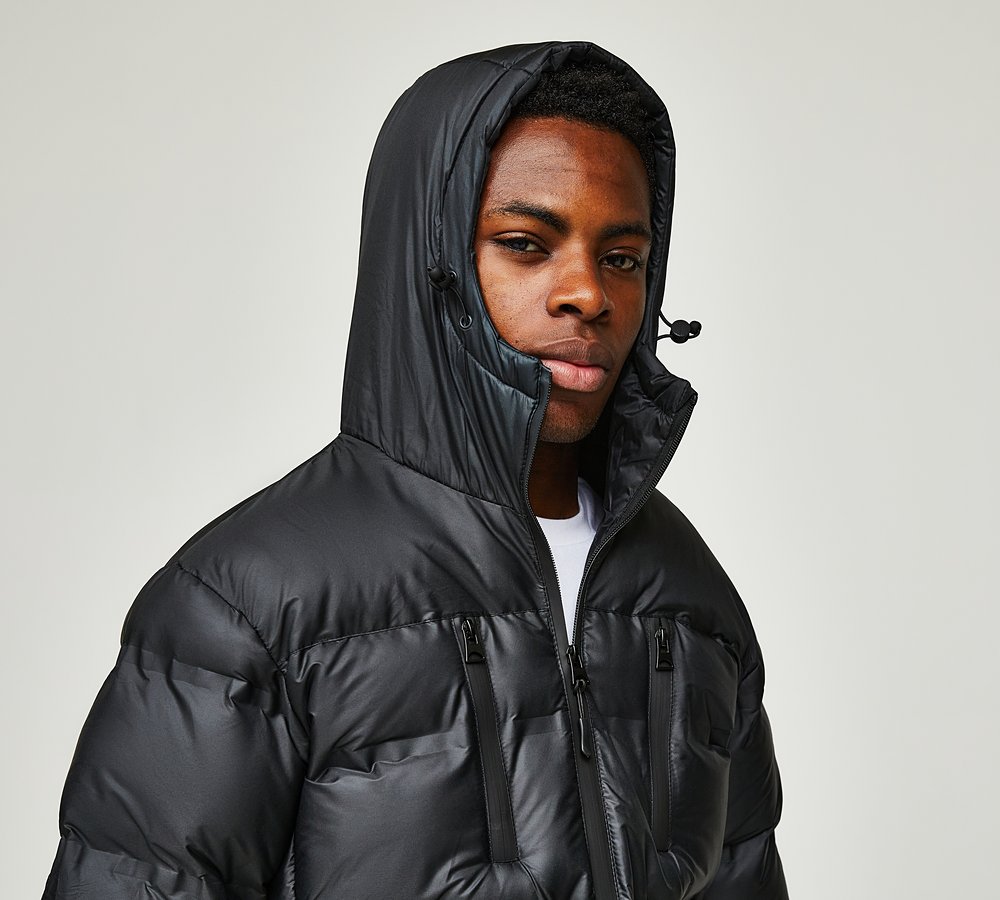 Brave soul thunder padded jacket in pearlescent effect outlet