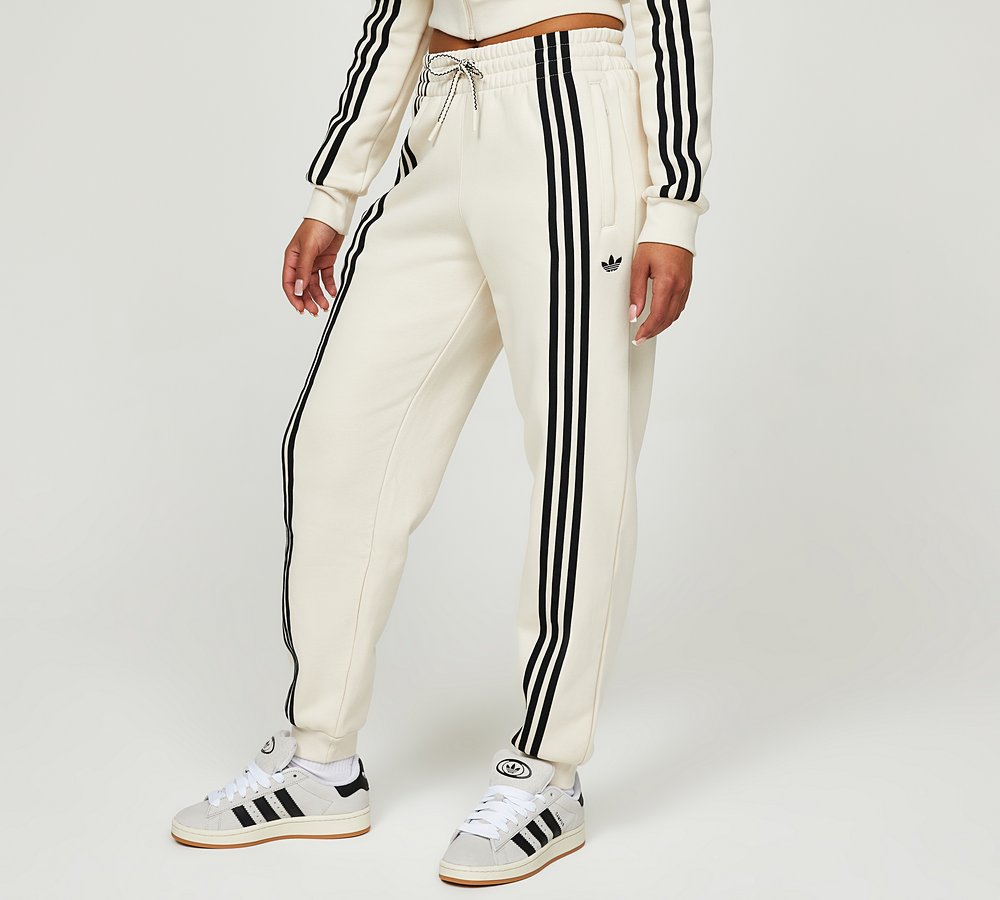 Adidas black and white joggers womens shop