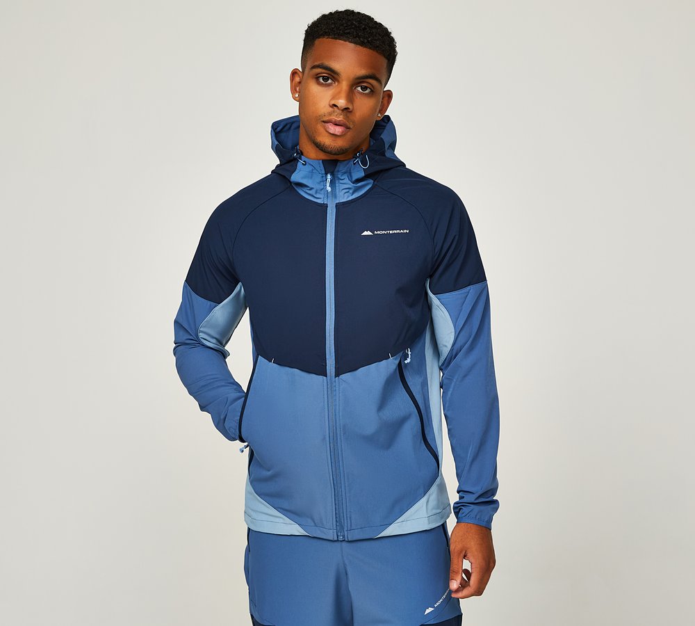Monterrain Vault Woven Hoodie Spellbound Blue Horizon Vista Blue Footasylum