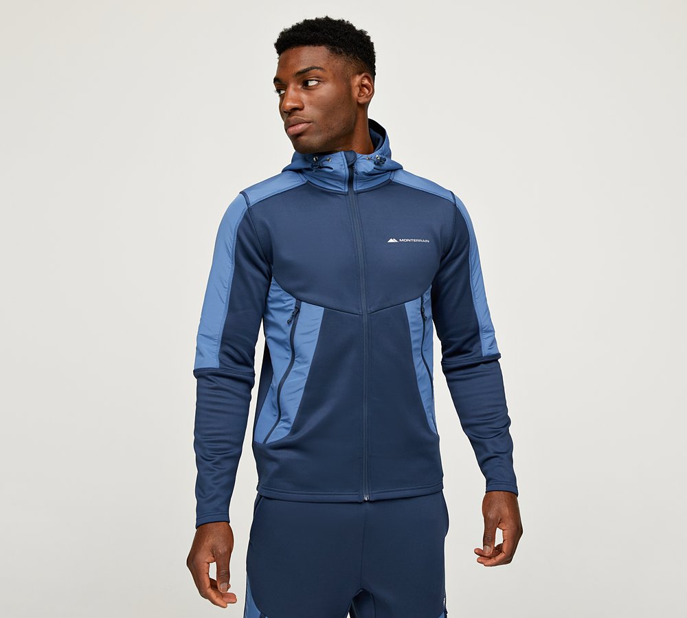 Monterrain Explorer Poly Fleece Zip Through Hoodie Spellbound Horizon Footasylum