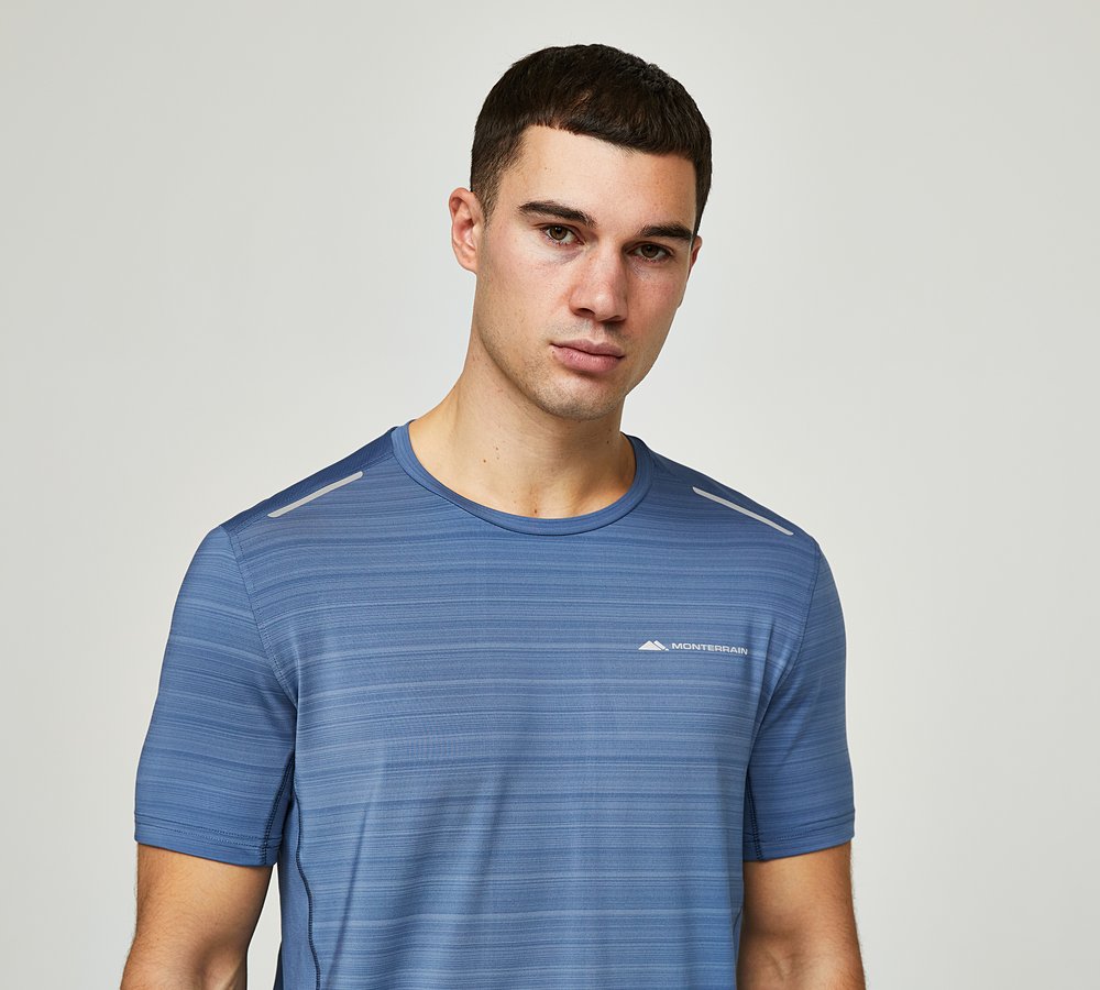 Monterrain Lyder 2.0 Space Dye T-Shirt | Blue Horizon