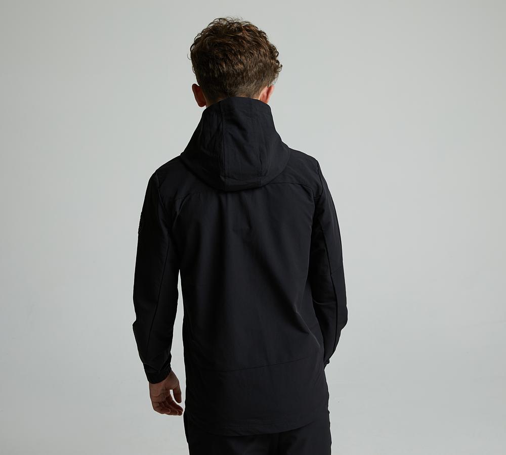 Zavetti Canada Junior Revosso Woven Full Zip Hoodie | Jet Black