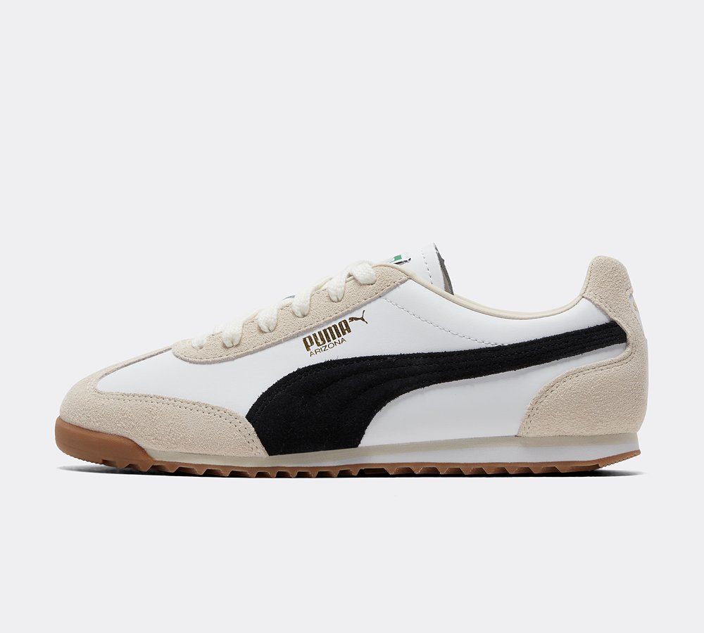 Puma Womens Arizona Trainer White Black Footasylum