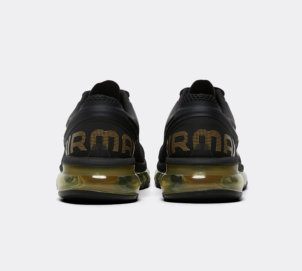 Nike Junior Air Max 2013 Trainer Black Metallic Gold Infinite Gold Footasylum