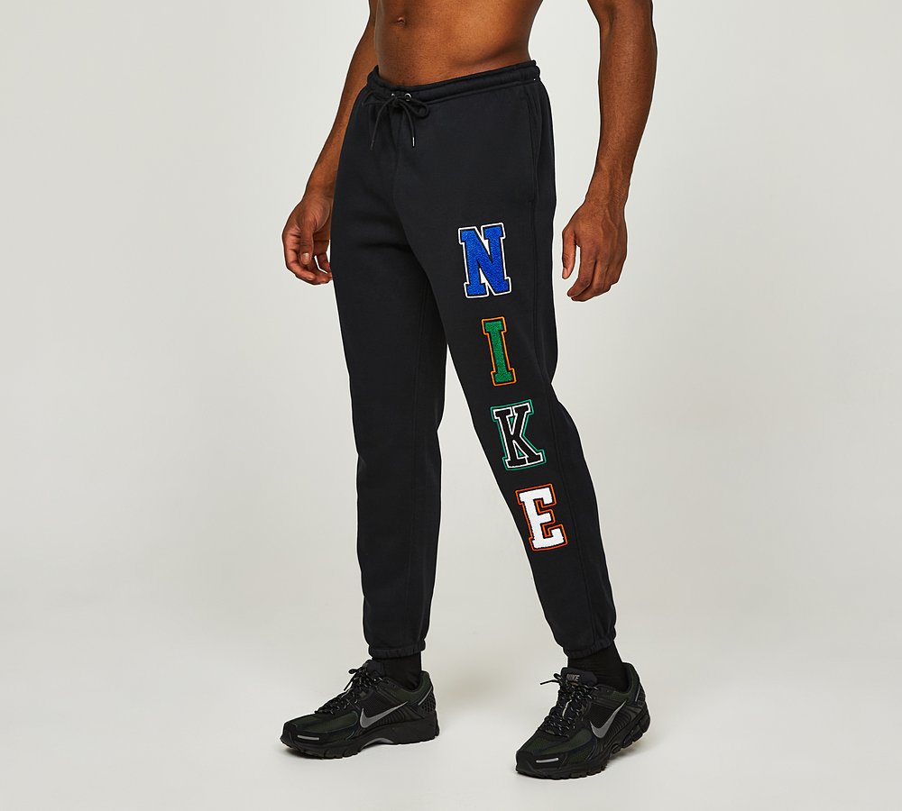 Nike Letters Fleece Jogger Black Footasylum