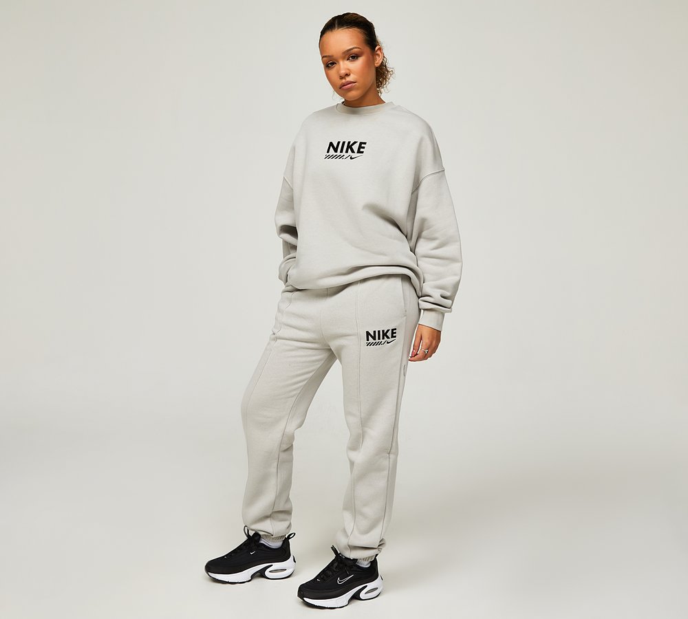 Nike Womens Fleece GLS Pant Light Iron Ore Footasylum