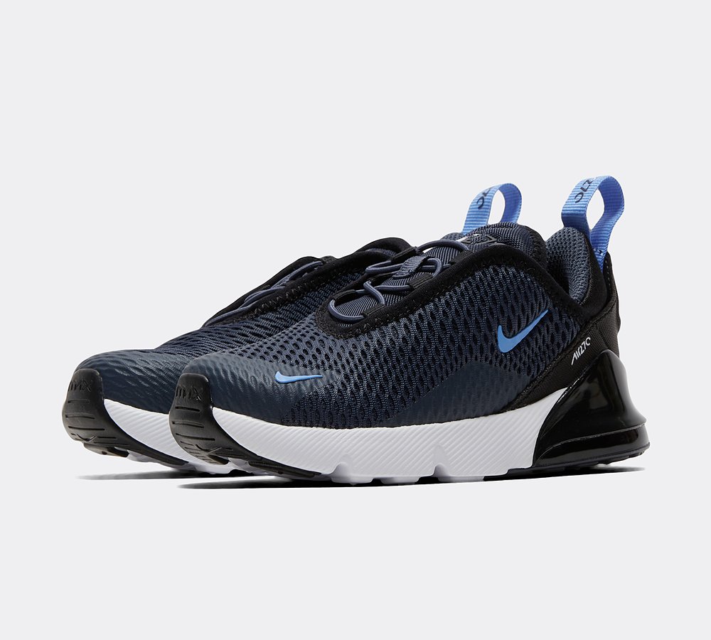 Nike Nursery Air Max 270 Trainer Thunder Blue Royal Pulse Black Footasylum