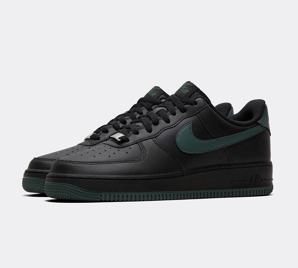 Nike Air Force 1 07 Trainer Black Vintage Green Footasylum