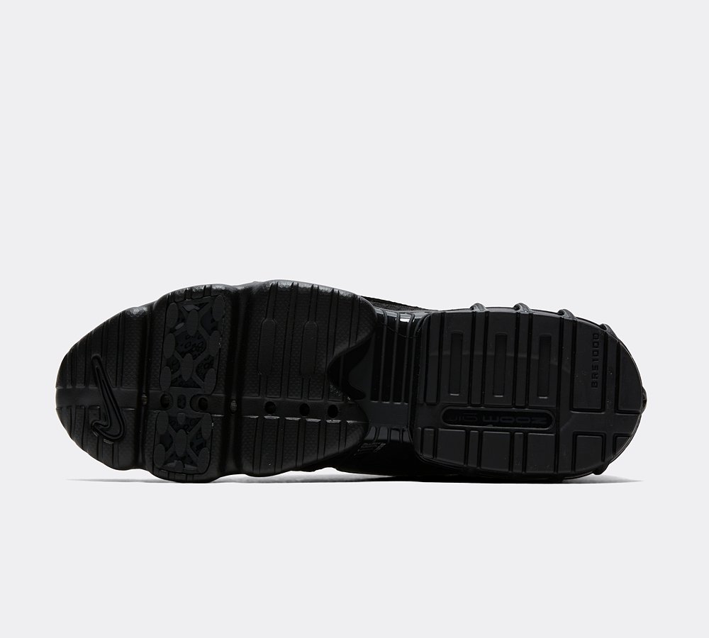 Nike Air Zoom Spiridon Cage 2 Trainer Black Anthracite Smoke Grey Footasylum