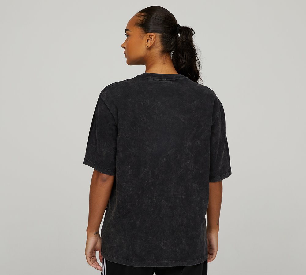 adidas Originals Womens Boyfriend Wash T Shirt Black Footasylum