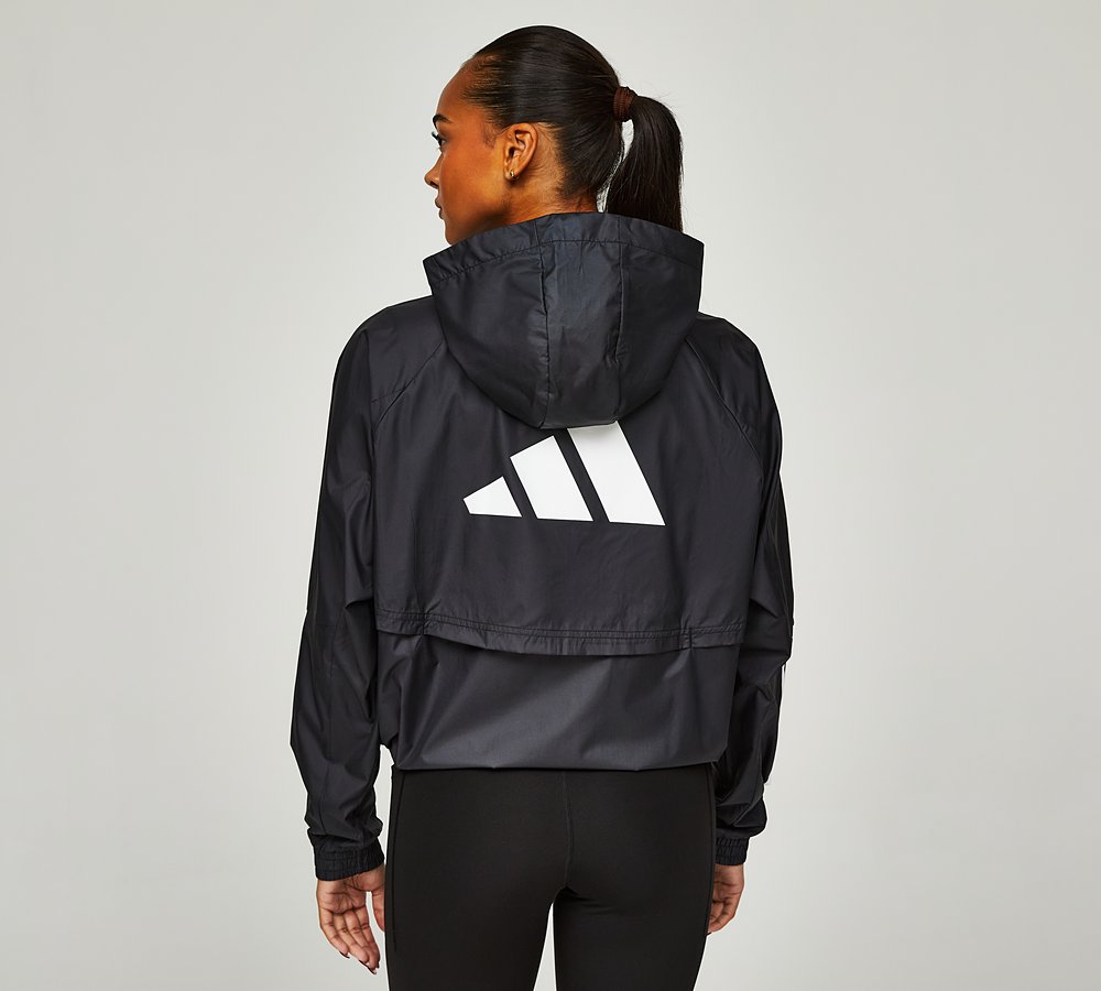 adidas Originals Womens Hyperglam Windbreaker Black White