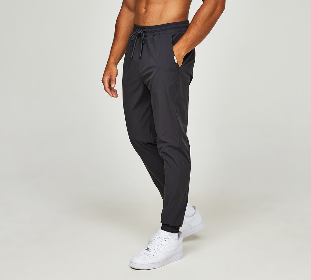 【BAON】Kotaki Banding Lace Training Pants Closure London Essential Bi Stretch Pant | Charcoal | Footasylum