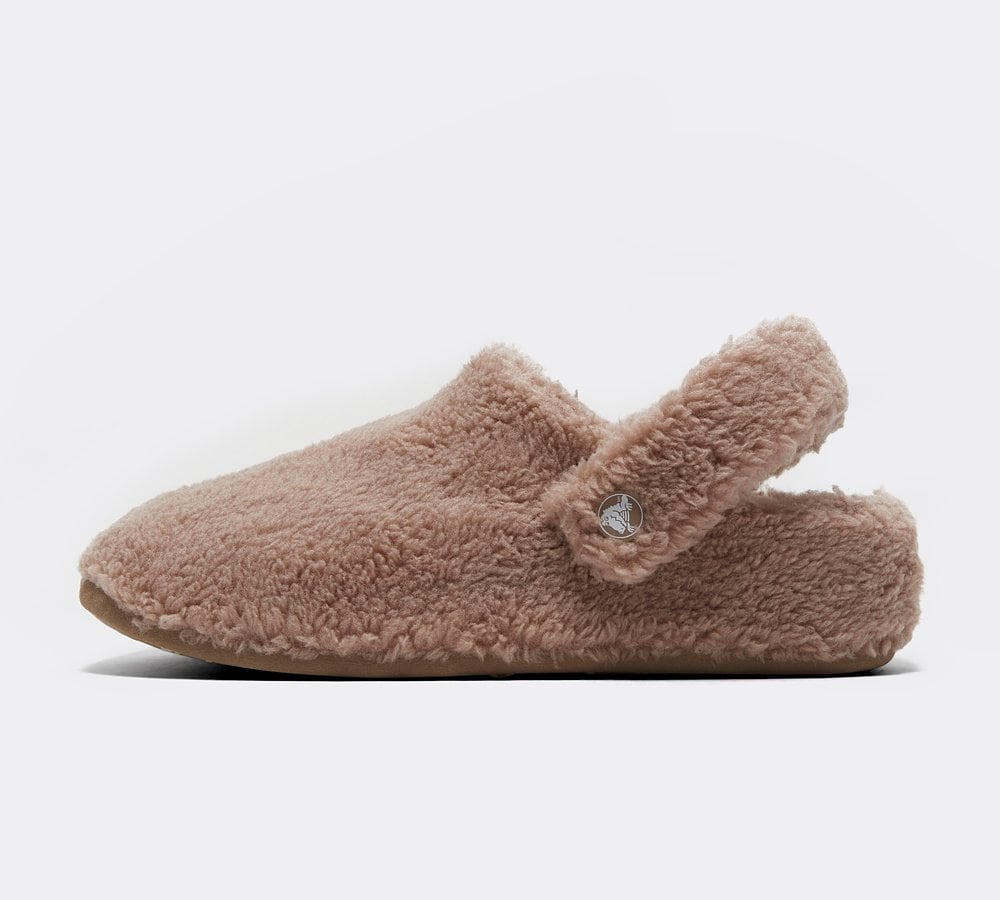 Crocs Junior Cozzzy Clog Brown, Kids size: 4, FootAsylum