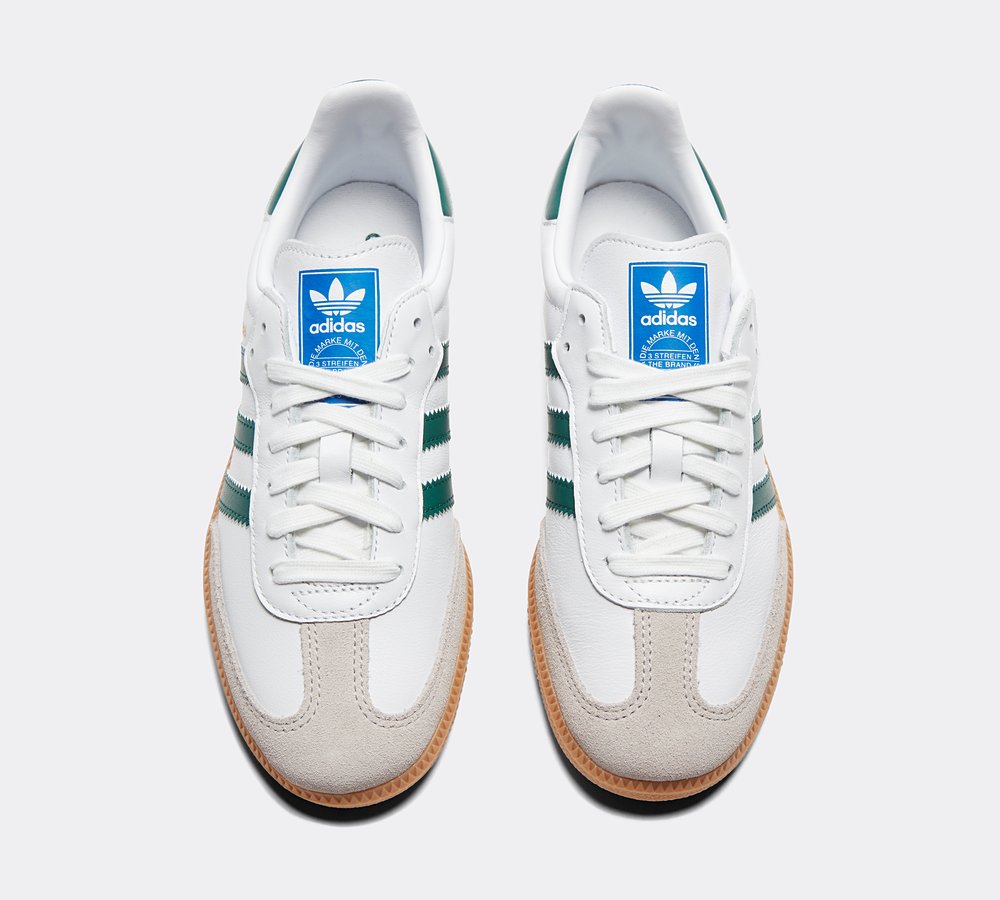 adidas Originals Womens Samba OG Trainer Footwear White Green Gum Footasylum