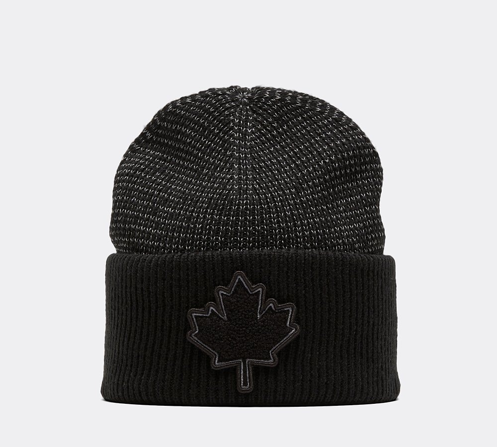Zavetti Canada Vatirro Knitted Beanie Hat Jet black Footasylum