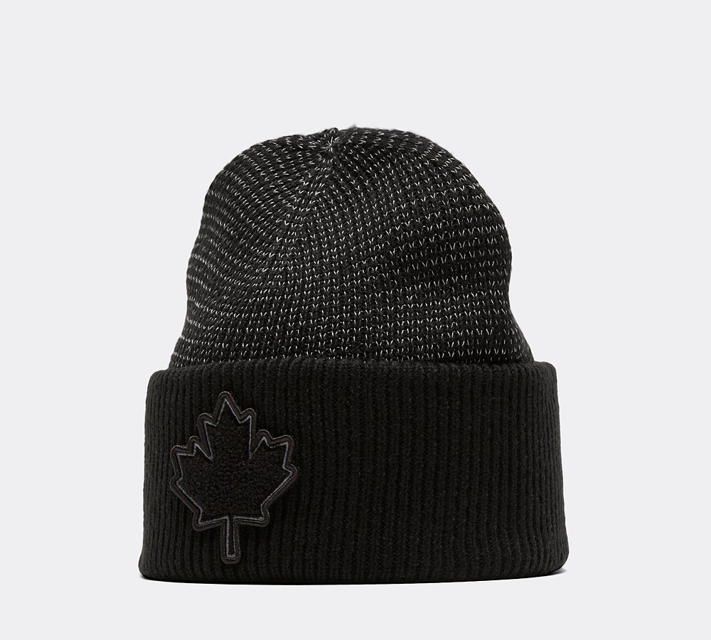Zavetti Canada Vatirro Knitted Beanie Hat | Jet black | Footasylum