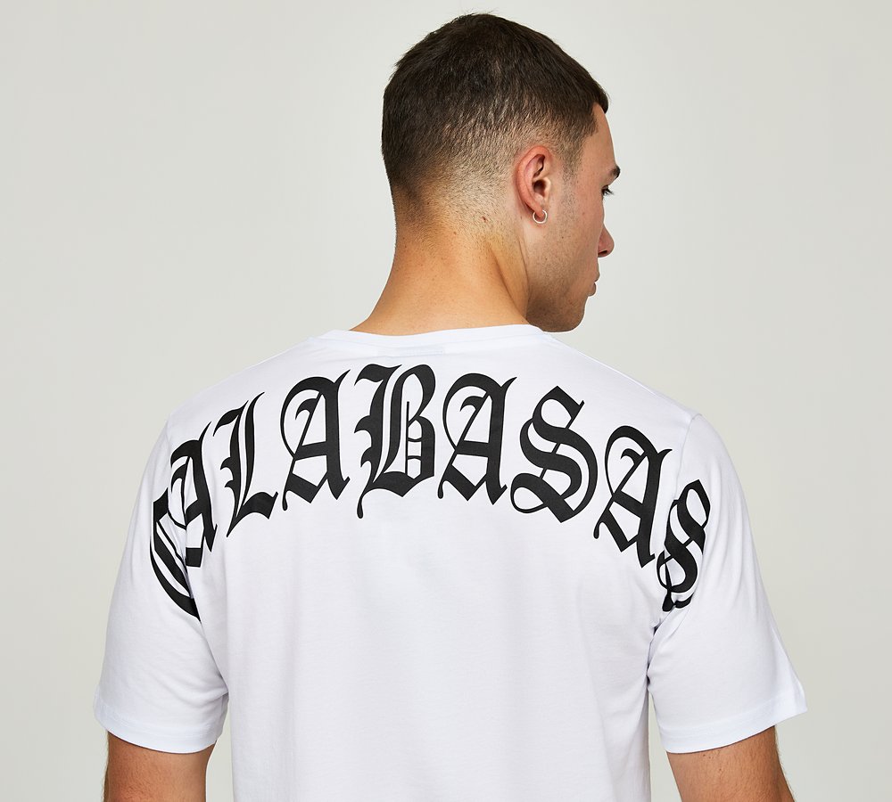 Risk and Reward Calabasas T Shirt White Footasylum