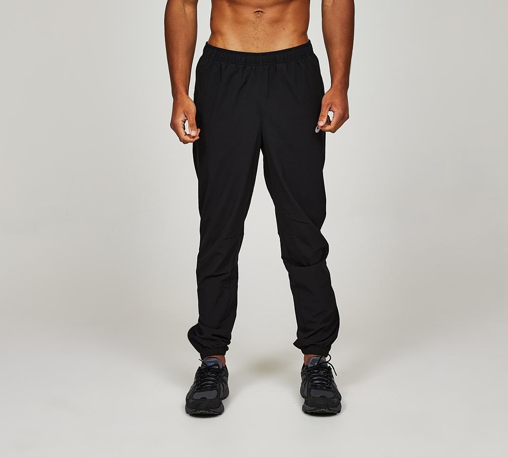 pants pantaloni asics tuta Asics Core Woven Pant Black Footasylum